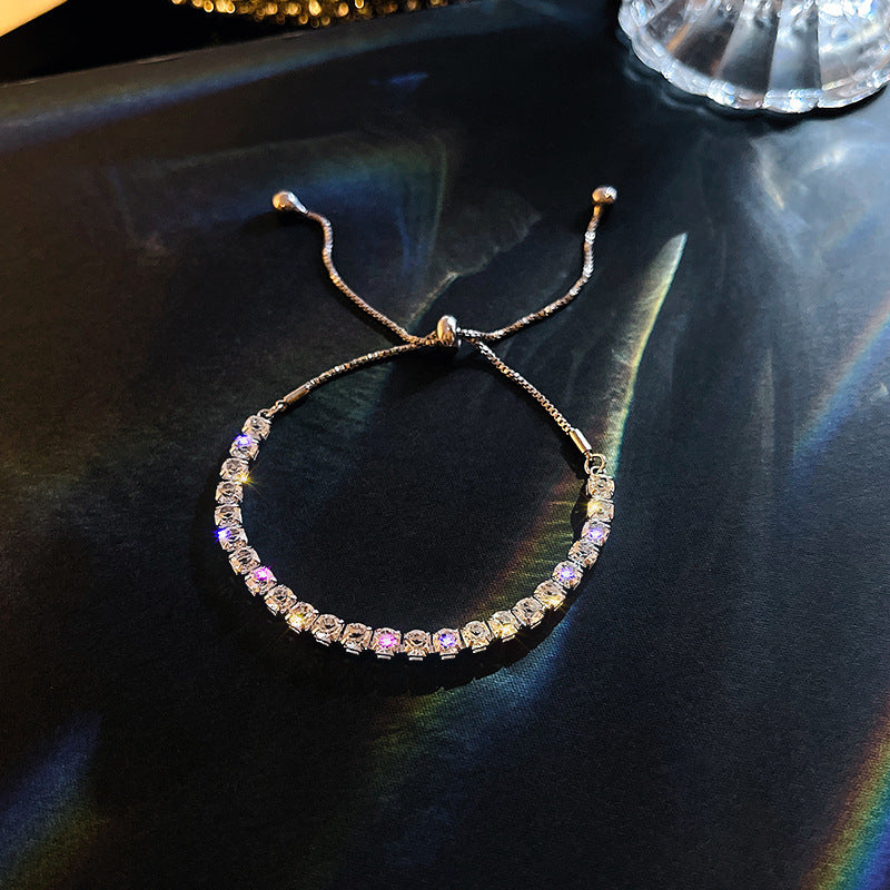 Wholesale Super Flash Full Diamond Fashion Pull-out Bracelet